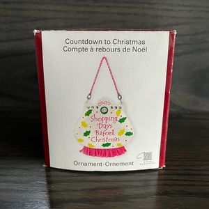 Carlton brand countdown to Christmas ornament NIB